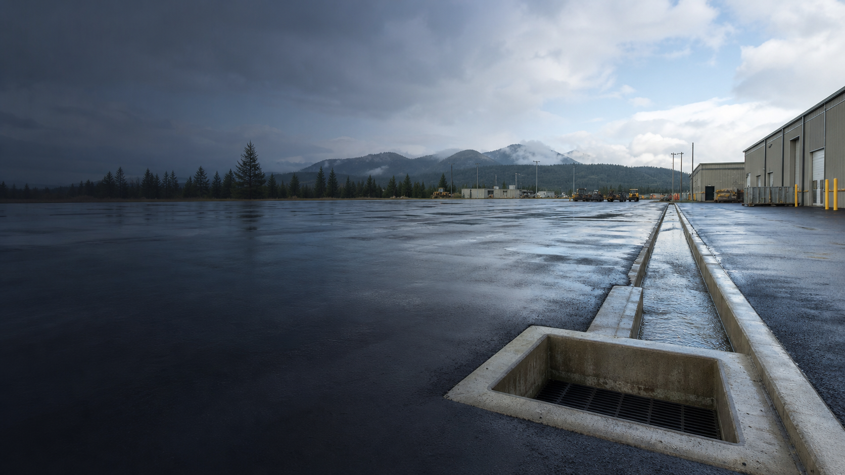 Industrial facility stormwater drainage area